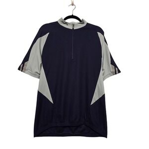 Sugoi Canada Cycling Bike Jersey Mens XLG Navy Pockets Bicycle Performance Ride